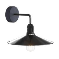 Buitenlamp industrieel zwart &apos;Karl&apos; E27 fitting 300mm IP65