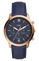 Fossil Heren Neutra FS5454 goud leer Japans chronograaf modehorloge