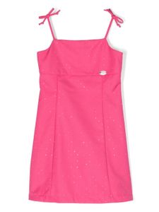 Chiara Ferragni Kids robe évasée en serge - Rose