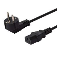 SAVIO CL-146 Schuko IEC C13, 3 M Zwart