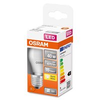 OSRAM 4058075431034 LED-lamp Energielabel F (A - G) E27 Peer 4.9 W = 40 W Warmwit (Ø x l) 45 mm x 77 mm 1 stuk(s) - thumbnail