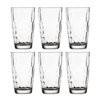 18x Stuks tumbler waterglazen/sapglazen Diamond Dof 470 ml - thumbnail