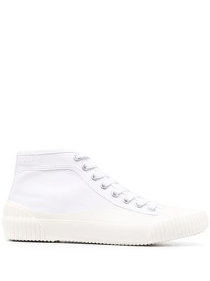 A.P.C. baskets montantes Iggy en toile - Blanc