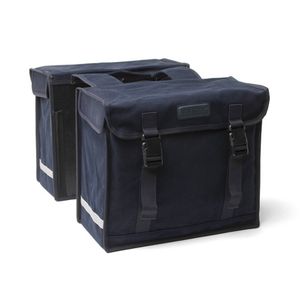 dubbele fietstas Canvas Deluxe zwart