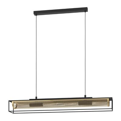 Eglo Landelijke hanglampNohales zwart met goud - 43788