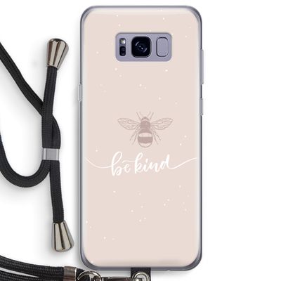 Be(e) kind: Samsung Galaxy S8 Plus Transparant Hoesje met koord