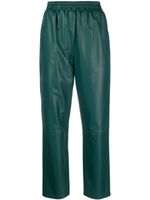 Arma Abigail lambskin straight-leg trousers - Vert