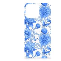 Case voor Apple iPhone 14 Pro Max Flowers Blue - thumbnail