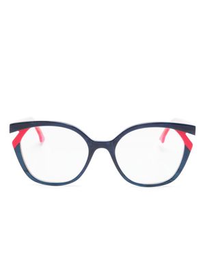 Face À Face lunettes de vue rondes Bocca Kuma - Bleu