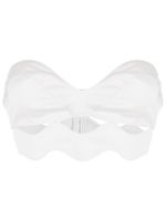 Adriana Degreas haut bandeau crop à motif zig-zag - Blanc