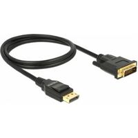 DeLOCK 85312 1m DisplayPort DVI-D Zwart video kabel adapter