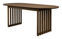 Dutchbone Uitschuifbare Eettafel Barlet Walnoot, 200/240 x 90cm - Bruin - Ovaal - thumbnail