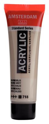 Royal Talens Amsterdam Standard Series Acrylverf Tube 20 ml - Warmgrijs 718