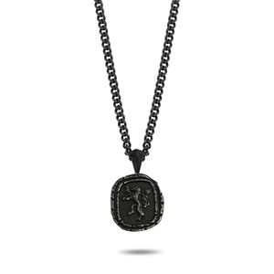 Frank 1967 7FN 0012 Ketting met munthanger staal zwart 60 cm