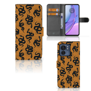 Telefoonhoesje met Pasjes voor Motorola Edge 40 Snakes