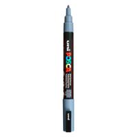 Uni Posca pc3m acrylmarker leigrijs - ronde punt tot 1,3 mm