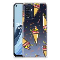 OPPO Reno 7 5G | Find X5 Lite | Siliconen Case | Icecream