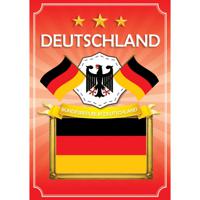 Poster Deutschland/Duitsland supporters - A2 - 59 x 42 cm - versiering/feestartikelen