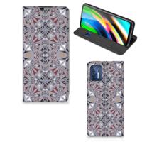 Motorola Moto G9 Plus | Standcase | Flower Tiles