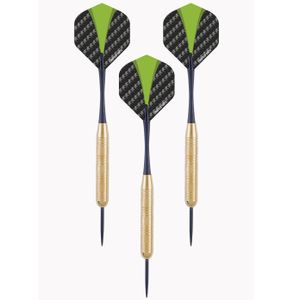 3x Set van 3 dartpijlen Longfield darts brass 23 grams