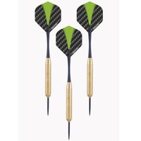 3x Set van 3 dartpijlen Longfield darts brass 23 grams - thumbnail