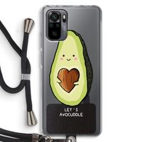 Avocuddle: Xiaomi Redmi Note 10 Pro Transparant Hoesje met koord