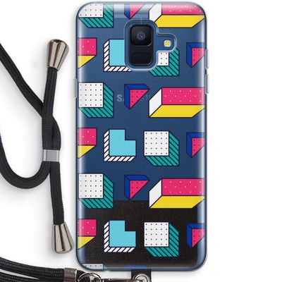 8-bit N°7: Samsung Galaxy A6 (2018) Transparant Hoesje met koord