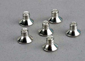 Screws, 4x6mm countersunk machine (6)