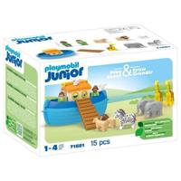 PLAYMOBIL 71681 Verplaatsbare Ark van Noach - Junior - Inclusief drijvende boot - Vanaf 1 jaar