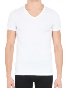 HOM - T-Shirt V-neck - Supreme Cotton - wit