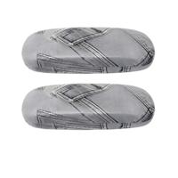 Brillenkoker - 2x - grijs - universeel - hard kunststof - bril beschermen