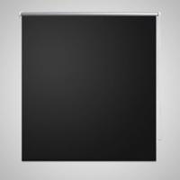 VidaXL Rolgordijn verduisterend blackout 100 x 230 cm zwart