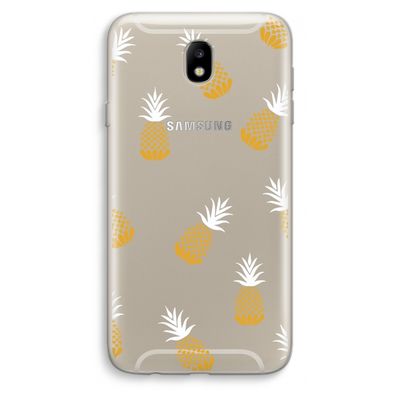 Ananasjes: Samsung Galaxy J7 (2017) Transparant Hoesje