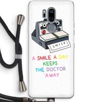 Smile: LG G7 Thinq Transparant Hoesje met koord
