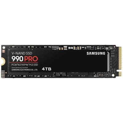 Samsung 990 PRO 4 TB NVMe/PCIe M.2 SSD 2280 harde schijf PCIe NVMe 4.0 x4 Retail MZ-V9P4T0BW