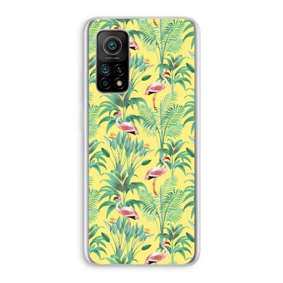 Flamingo party: Xiaomi Mi 10T 5G Transparant Hoesje