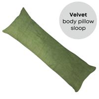 PandaHug Velvet Body Pillow Kussensloop Groen (45x145 cm) - thumbnail