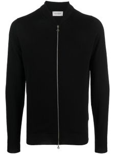 John Smedley cardigan à fermeture zippée - Noir