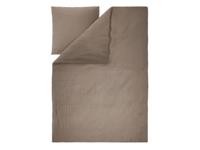 LIVARNO Mousseline dekbedovertrek 140 x 200 cm (Bruin)