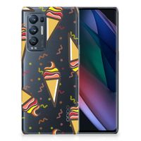 OPPO Find X3 Neo Siliconen Case Icecream - thumbnail