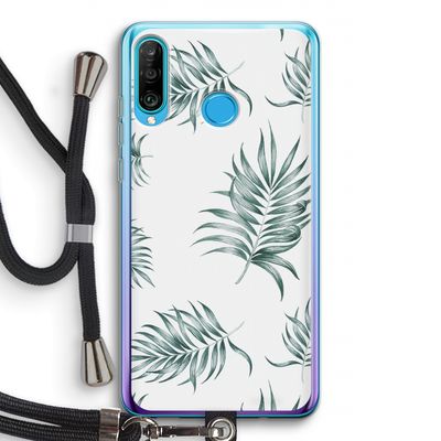 Simple leaves: Huawei P30 Lite Transparant Hoesje met koord