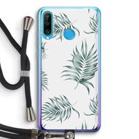 Simple leaves: Huawei P30 Lite Transparant Hoesje met koord