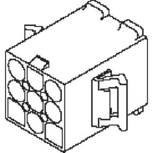 Molex 19092068 Female behuizing (kabel) Totaal aantal polen: 6 Rastermaat: 6.7 mm Inhoud: 1 stuk(s) Bag