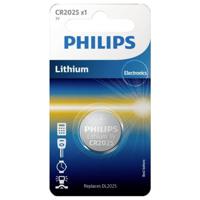 Philips Knoopcel CR2025 3 V 1 stuk(s) Lithium Minicells