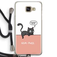 GSM poes: Samsung Galaxy A5 (2016) Transparant Hoesje met koord