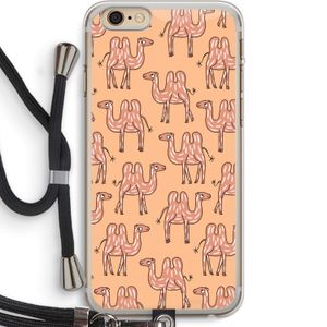 Kameel: iPhone 6 PLUS / 6S PLUS Transparant Hoesje met koord