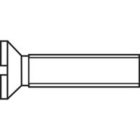 TOOLCRAFT M2,5*12 D963-4.8:A2K 521978 Verzonken schroeven M2.5 12 mm Sleuf DIN 963 Staal Verzinkt 100 stuk(s)