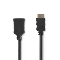 Nedis High Speed HDMI verlengkabel met Ethernet HDMI Male - HDMI Female 2m zwart - thumbnail