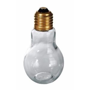 Zout/peper strooier dispenser - gloeilamp vorm - 11 cm - glas - keukendecoratie