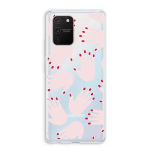 Hands pink: Samsung Galaxy S10 Lite Transparant Hoesje